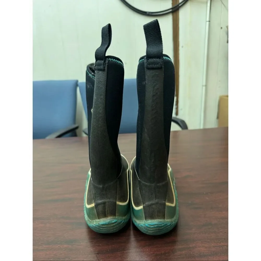 The Muck Boot Company Kids Black and Green Muck Boots
